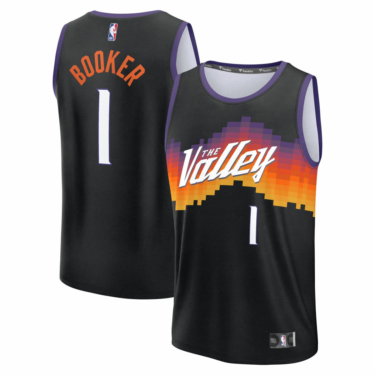 Fanatics - Devin Booker Phoenix Suns Youth 2025/26 City Edition Fast Break Jersey - Black
