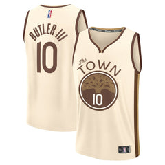 Fanatics - Jimmy Butler III Golden State Warriors Youth 2025/26 City Edition Fast Break Jersey - Tan