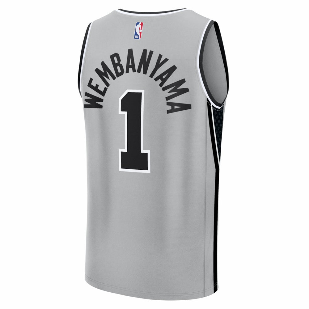 Fanatics - Victor Wembanyama San Antonio Spurs Fast Break Jersey - Statement Edition - Silver