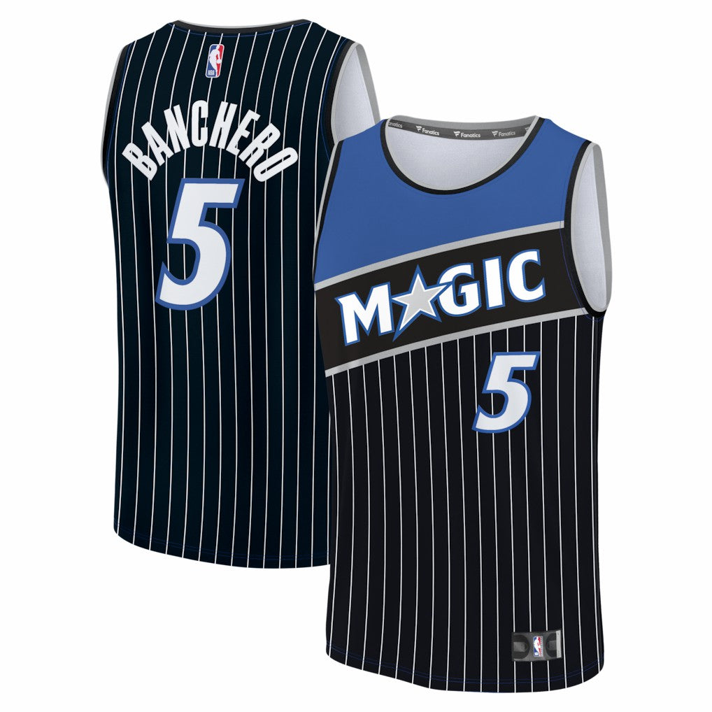 Fanatics - Paolo Banchero Orlando Magic Youth Fast Break Jersey - Statement Edition - Black