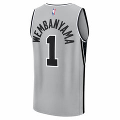 Fanatics - Victor Wembanyama San Antonio Spurs Youth Fast Break Jersey - Statement Edition - Silver