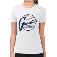 Cleveland Guardians G-III 4Her by Carl Banks Women's Super-Slim Fit Lightweight Distressed Baseball Team T-Shirt Near Me