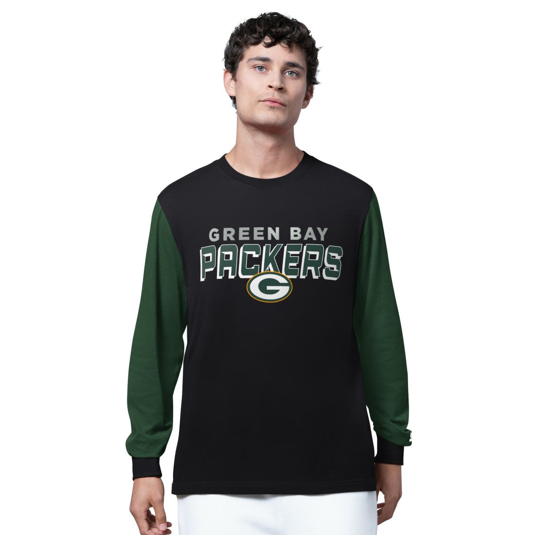 Green Bay Packers Starter Thursday Night Gridiron Long Sleeve T-Shirt- Black - NFL