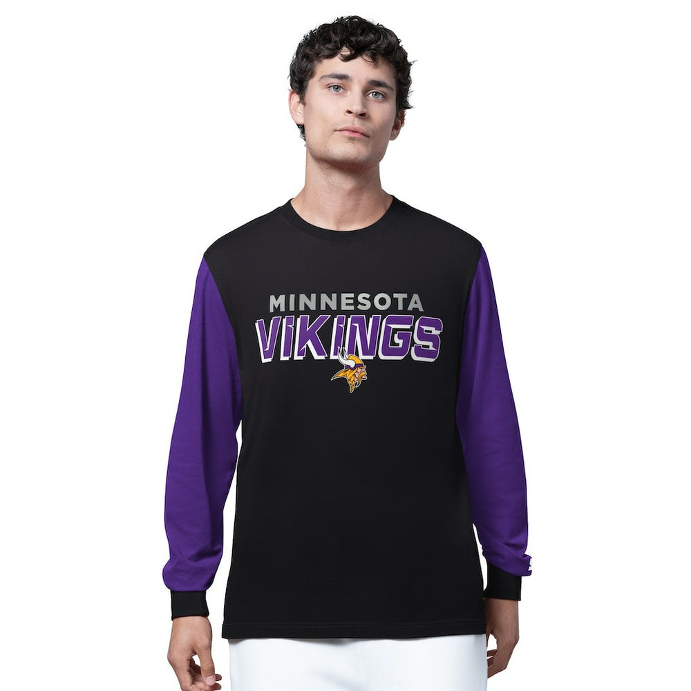 Minnesota Vikings Starter Thursday Night Gridiron Long Sleeve T-Shirt- Black - NFL