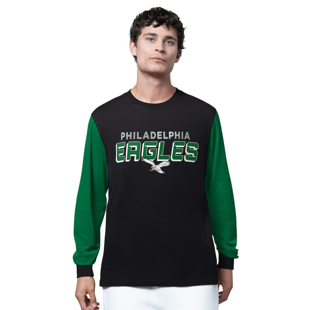 Philadelphia Eagles Starter Thursday Night Gridiron Long Sleeve T-Shirt Black/Midnight Green - NFL