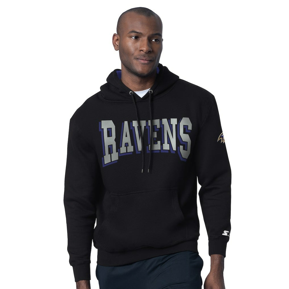 Baltimore Ravens Starter Thursday Night Gridiron Hoodie Black - NFL
