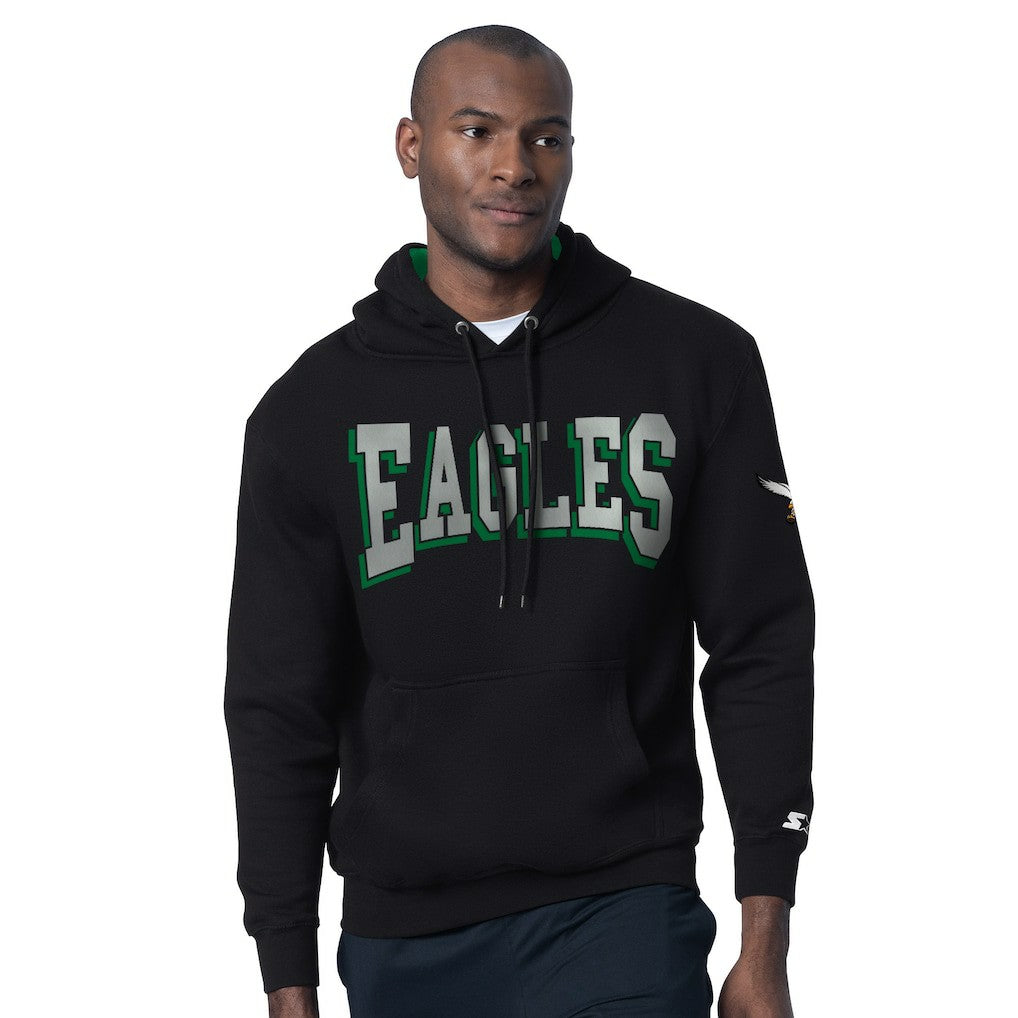 Philadelphia Eagles Starter Thursday Night Gridiron Hoodie with Vintage Logo Black - NFL