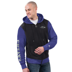 Baltimore Ravens Starter Thursday Night Gridiron Full-Zip Hoodie Black/Purple - NFL