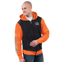 Cincinnati Bengals Starter Thursday Night Gridiron Full-Zip Hoodie Black/Orange - NFL