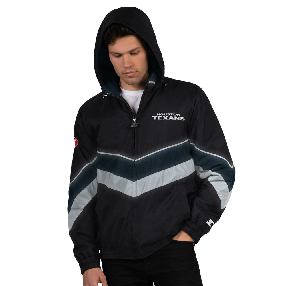 Houston Texans Starter Thursday Night Gridiron Full-Zip Jacket Black/Navy - NFL