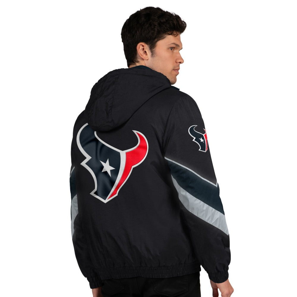 Houston Texans Starter Thursday Night Gridiron Full-Zip Jacket Black/Navy - NFL