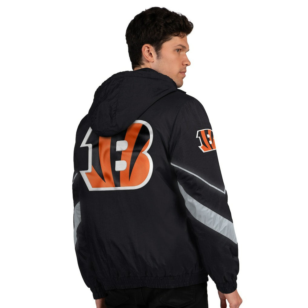 Cincinnati Bengals Starter Thursday Night Gridiron Full-Zip Jacket Black/Orange - NFL