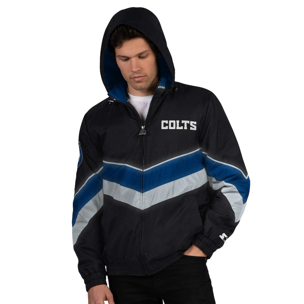 Indianapolis Colts Starter Thursday Night Gridiron Full-Zip Jacket Black/Royal - NFL