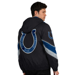Indianapolis Colts Starter Thursday Night Gridiron Full-Zip Jacket Black/Royal - NFL
