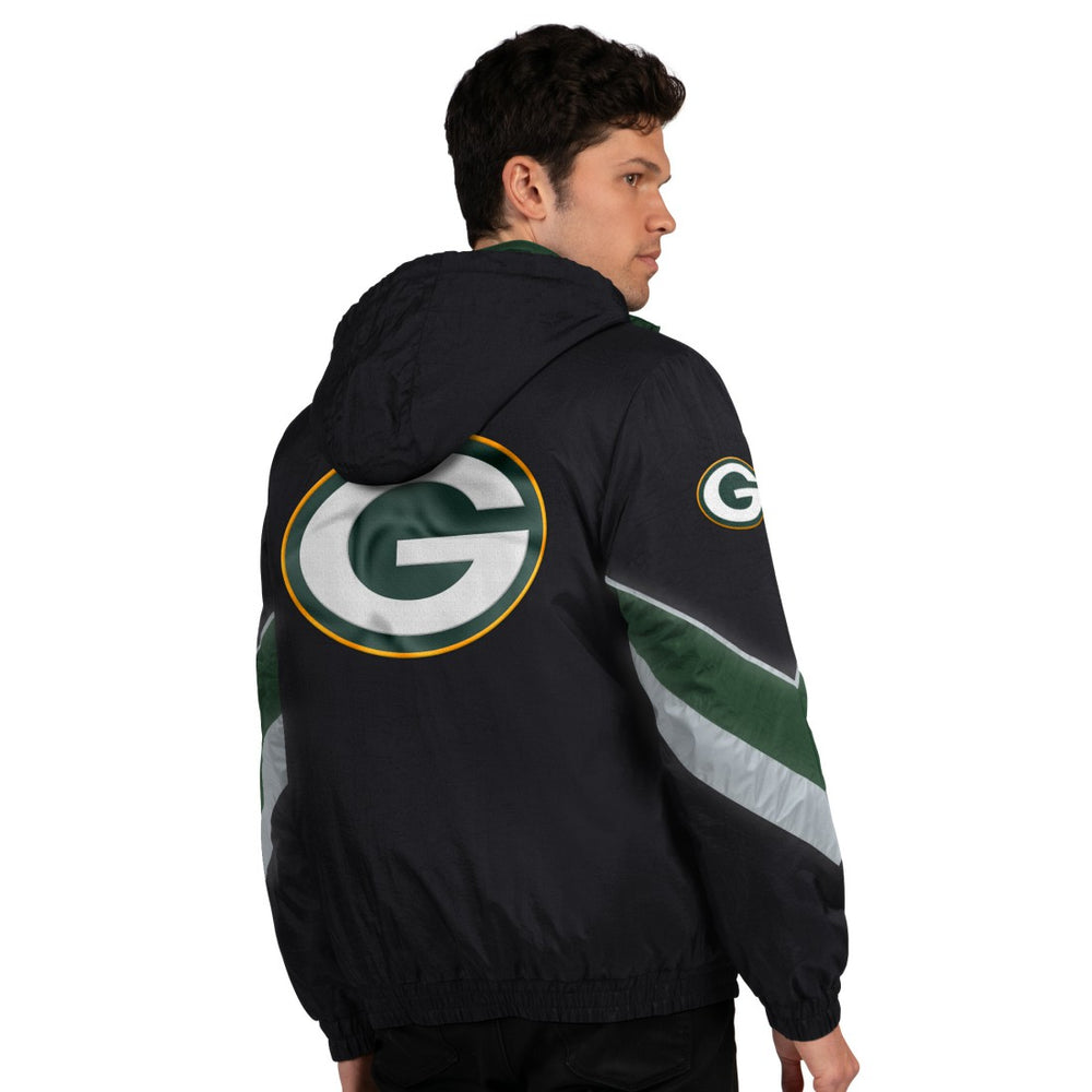 Green Bay Packers Starter Thursday Night Gridiron Full-Zip Jacket Black/Green - NFL