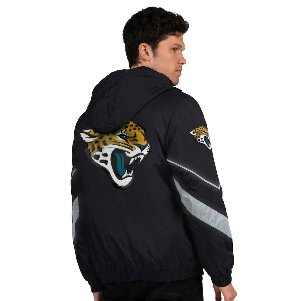 Jacksonville Jaguars Starter Thursday Night Gridiron Full-Zip Jacket Black/Teal - NFL