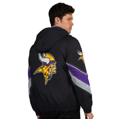 Minnesota Vikings Starter Thursday Night Gridiron Full-Zip Jacket Black/Purple - NFL