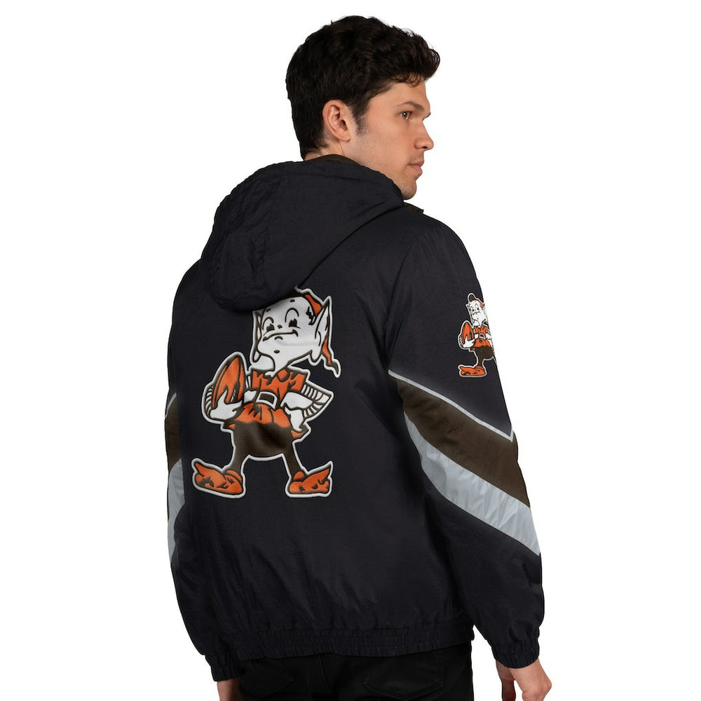 Cleveland Browns Starter Thursday Night Gridiron Vintage Logo Full-Zip Hoodie Black - NFL