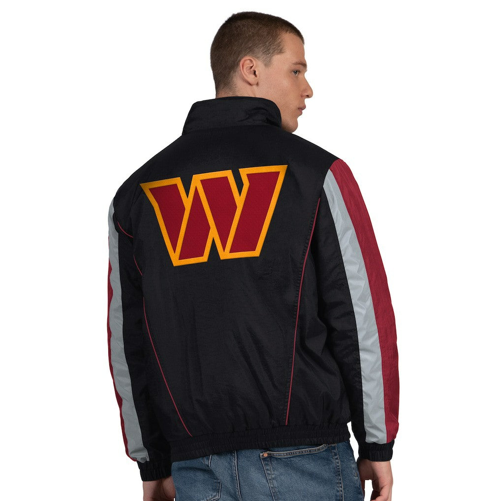 Washington Commanders Starter Thursday Night Gridiron Half-Zip Jacket Black - NFL