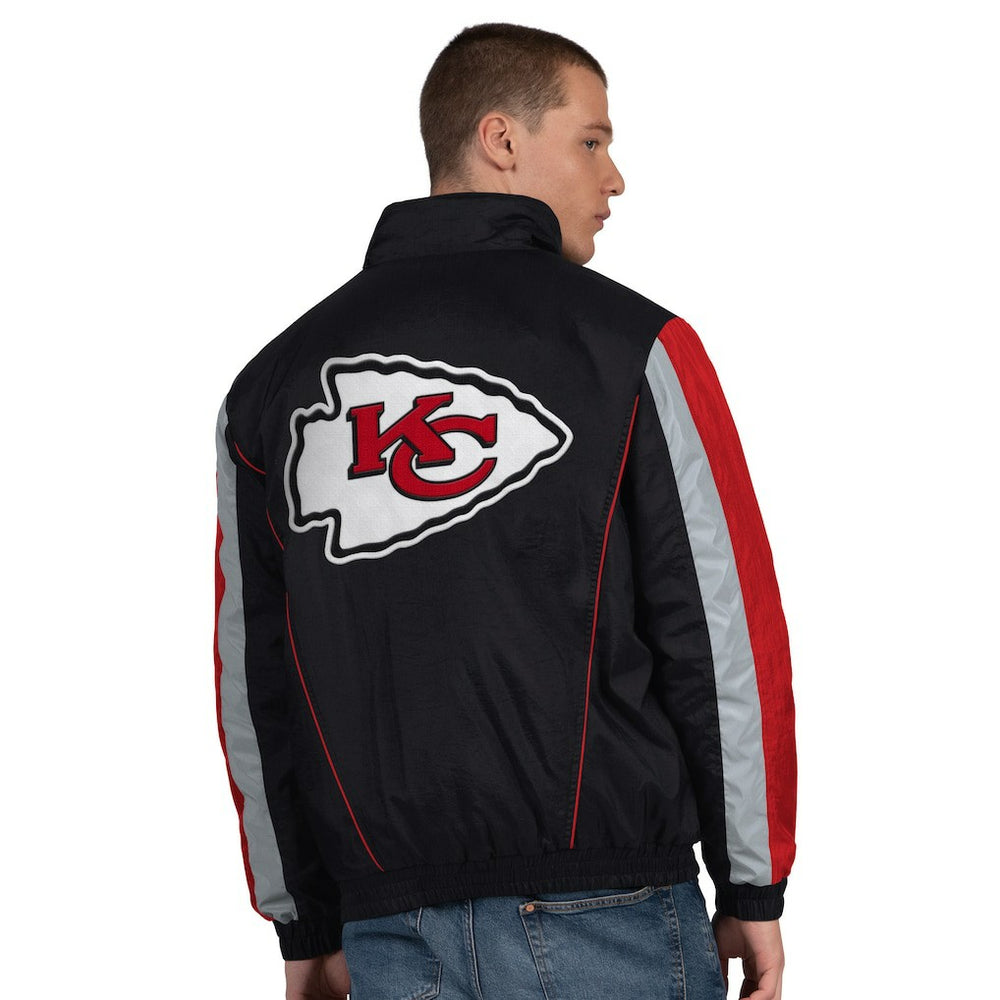 Kansas City Chiefs Starter Thursday Night Gridiron Half-Zip Jacket Black - NFL