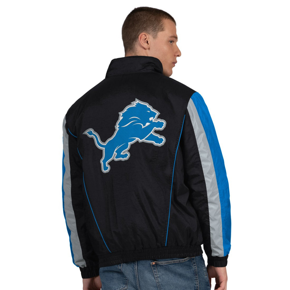 Detroit Lions Starter Thursday Night Gridiron Half-Zip Jacket Black - NFL