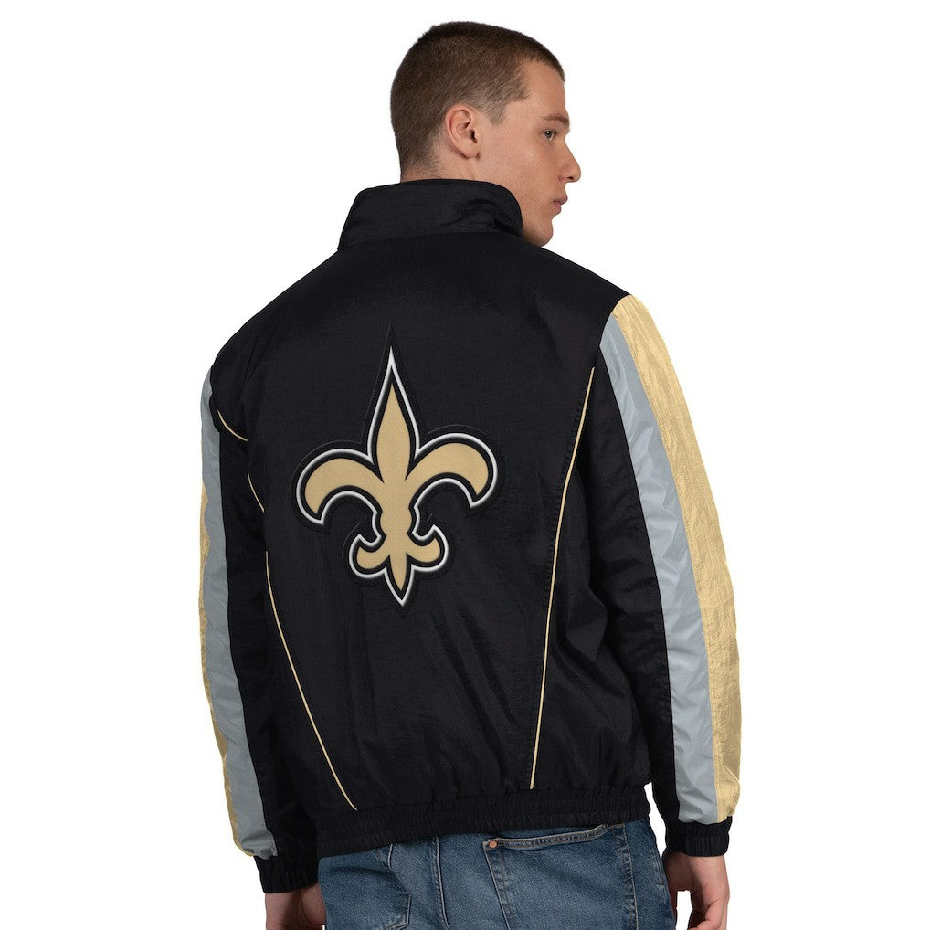 New Orleans Saints Starter Thursday Night Gridiron Half-Zip Jacket Black - NFL
