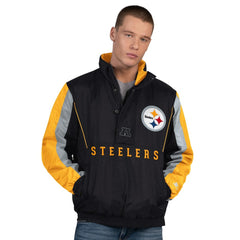 Pittsburgh Steelers Starter Thursday Night Gridiron Half-Zip Jacket Black - NFL