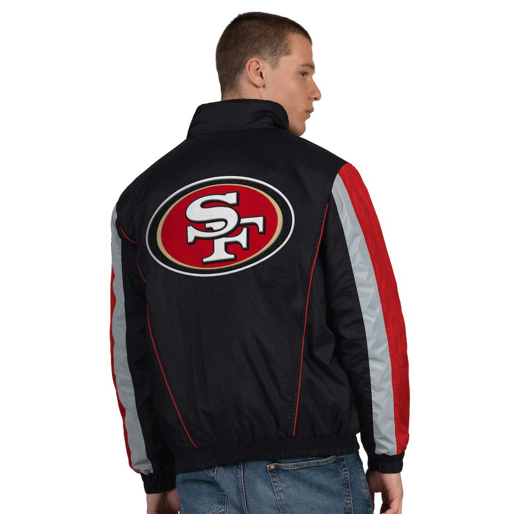 San Francisco 49ers Starter Thursday Night Gridiron Half-Zip Jacket Black - NFL