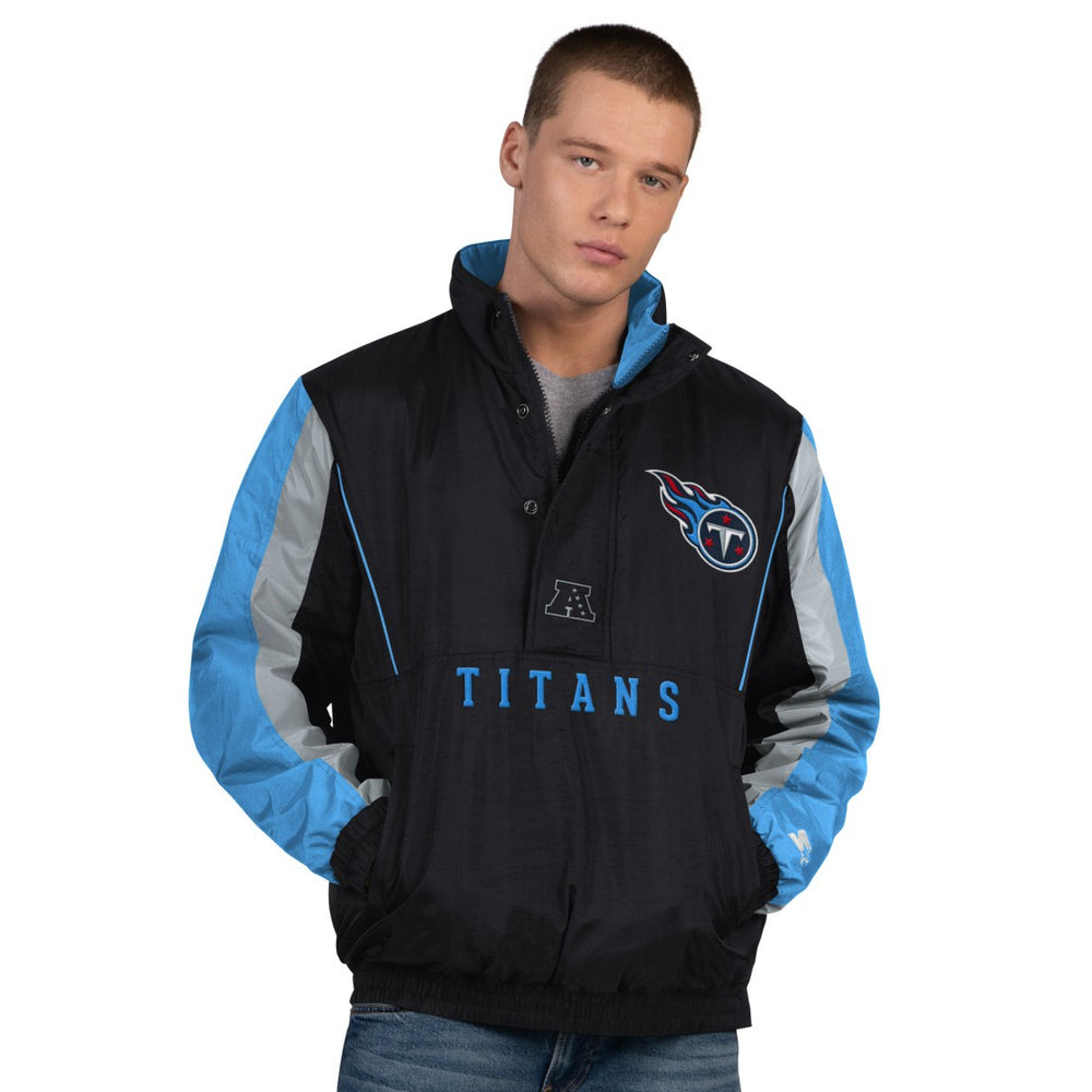 Tennessee Titans Starter Thursday Night Gridiron Half-Zip Jacket Black - NFL