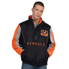 Cincinnati Bengals Starter Thursday Night Gridiron Half-Zip Jacket Black - NFL