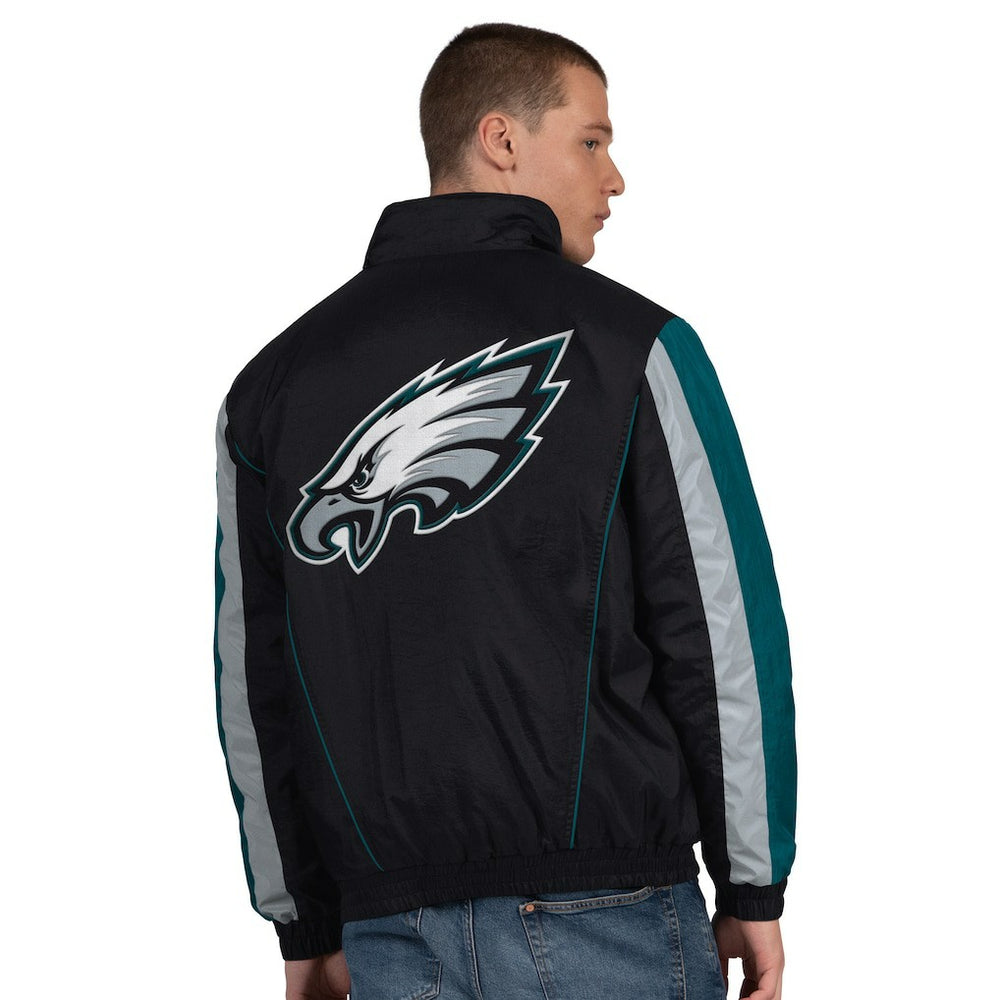 Philadelphia Eagles Starter Thursday Night Gridiron Half-Zip Jacket Black - NFL
