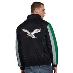 Philadelphia Eagles Starter Thursday Night Gridiron Vintage Logo Half-Zip Jacket Black - NFL