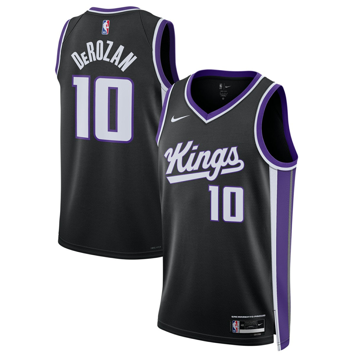 Nike - DeMar DeRozan Sacramento Kings Unisex Swingman Player Jersey - Icon Edition - Black