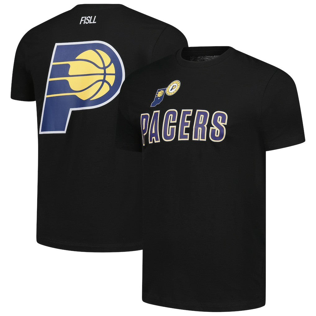 NBA - Indiana Pacers FISLL Unisex Oversize Logo T-Shirt - Black