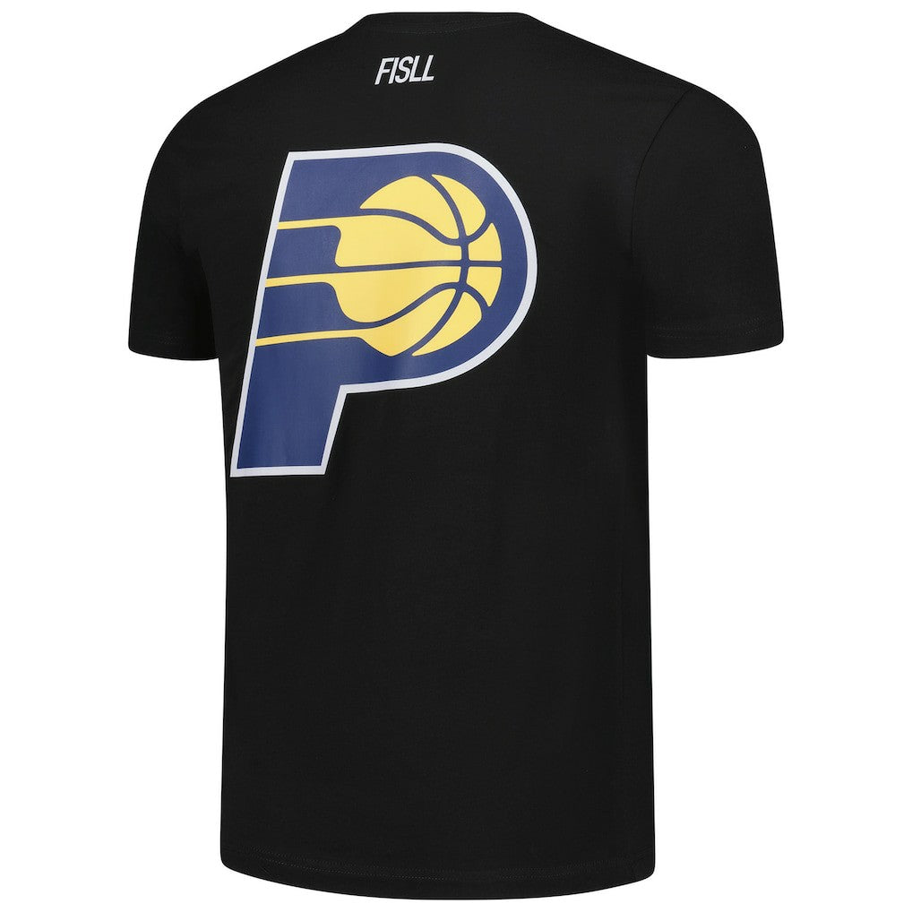 NBA - Indiana Pacers FISLL Unisex Oversize Logo T-Shirt - Black