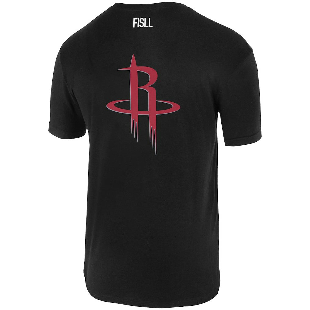 NBA - Houston Rockets FISLL Unisex Oversize Logo T-Shirt - Black