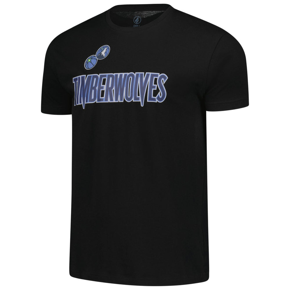 NBA - Minnesota Timberwolves FISLL Unisex Oversize Logo T-Shirt - Black