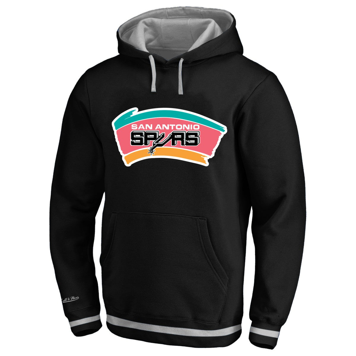 Mitchell & Ness - San Antonio Spurs Big & Tall Hardwood Classics Hoodie - Black