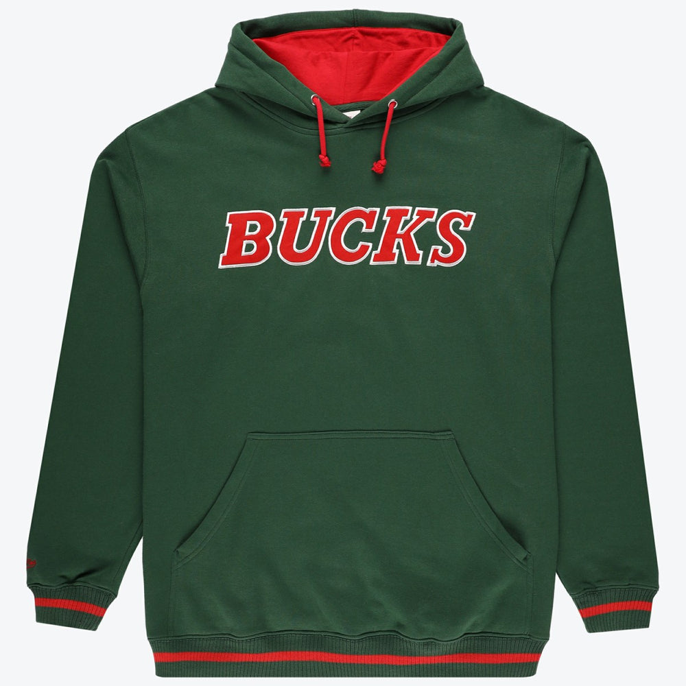 Mitchell & Ness - Milwaukee Bucks Hardwood Classics Big & Tall Hoodie - Hunter Green