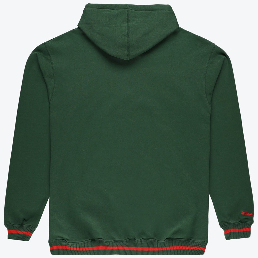 Mitchell & Ness - Milwaukee Bucks Hardwood Classics Big & Tall Hoodie - Hunter Green