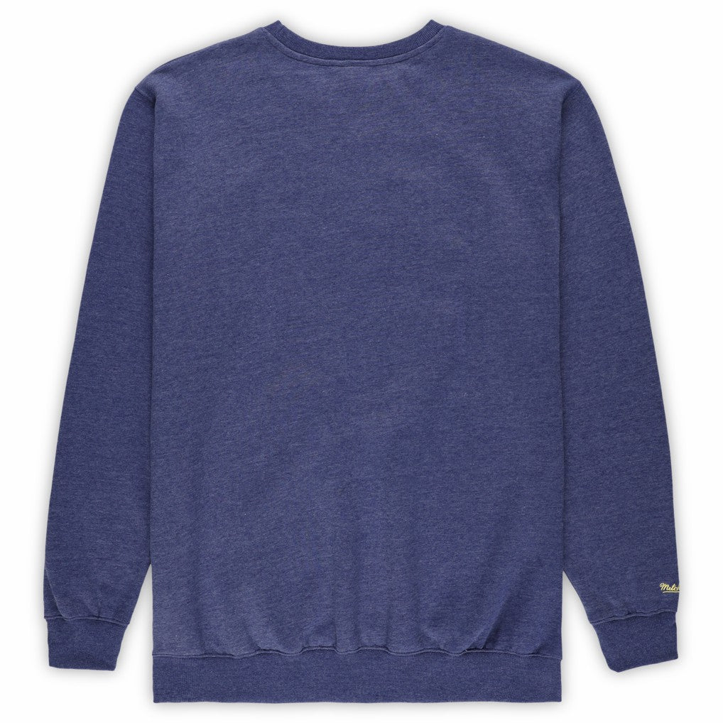 Mitchell & Ness - Golden State Warriors Hardwood Classics Big & Tall Crewneck Sweatshirt - Heather Royal