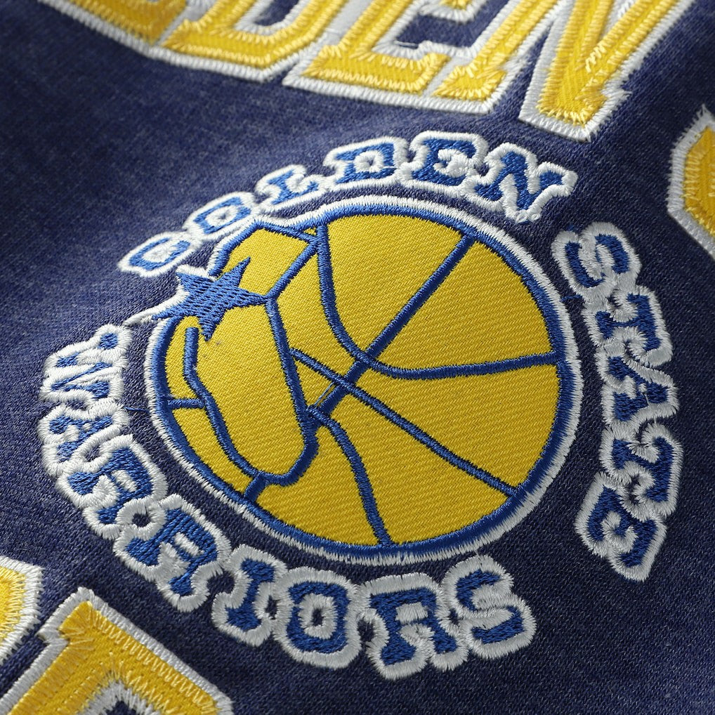 Mitchell & Ness - Golden State Warriors Hardwood Classics Big & Tall Crewneck Sweatshirt - Heather Royal
