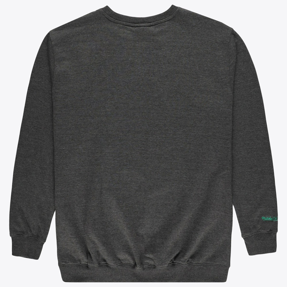 Mitchell & Ness - Milwaukee Bucks Hardwood Classics Big & Tall Crewneck Sweatshirt - Heather Charcoal