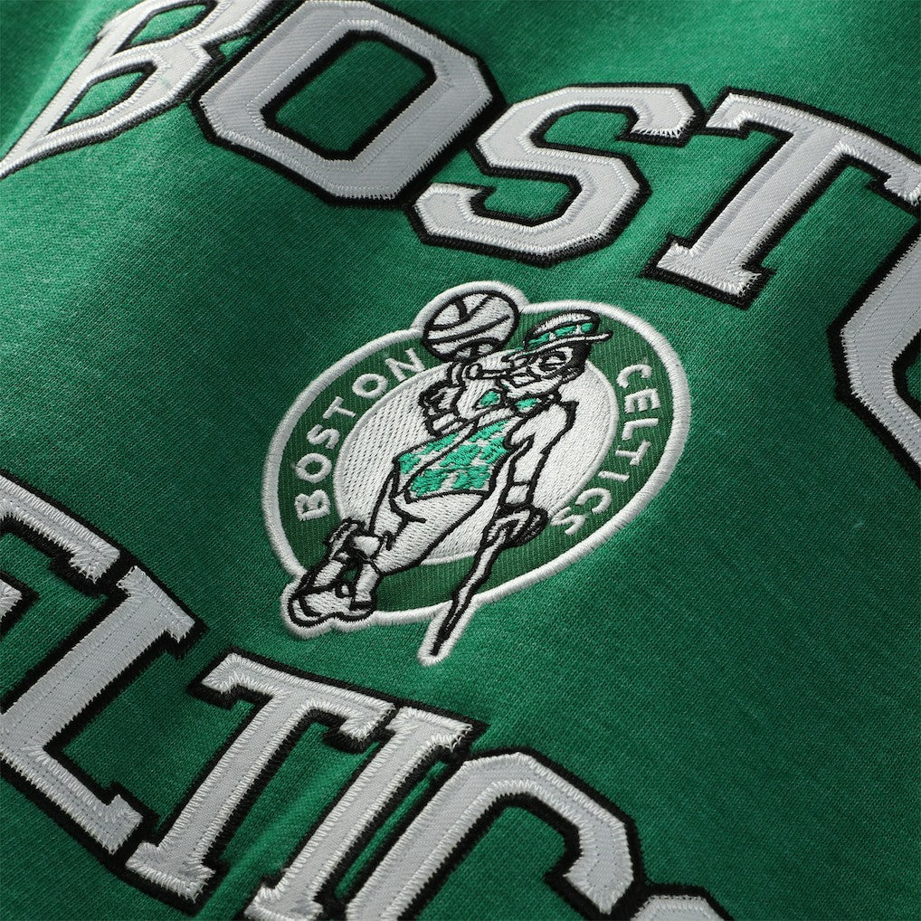 Mitchell & Ness - Boston Celtics Hardwood Classics Big & Tall Crewneck Sweatshirt - Heather Kelly Green