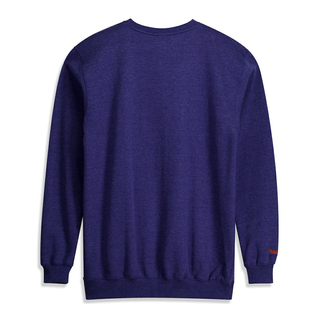Mitchell & Ness - New York Knicks Hardwood Classics Big & Tall Crewneck Sweatshirt - Heather Blue