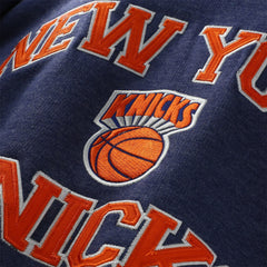 Mitchell & Ness - New York Knicks Hardwood Classics Big & Tall Crewneck Sweatshirt - Heather Blue