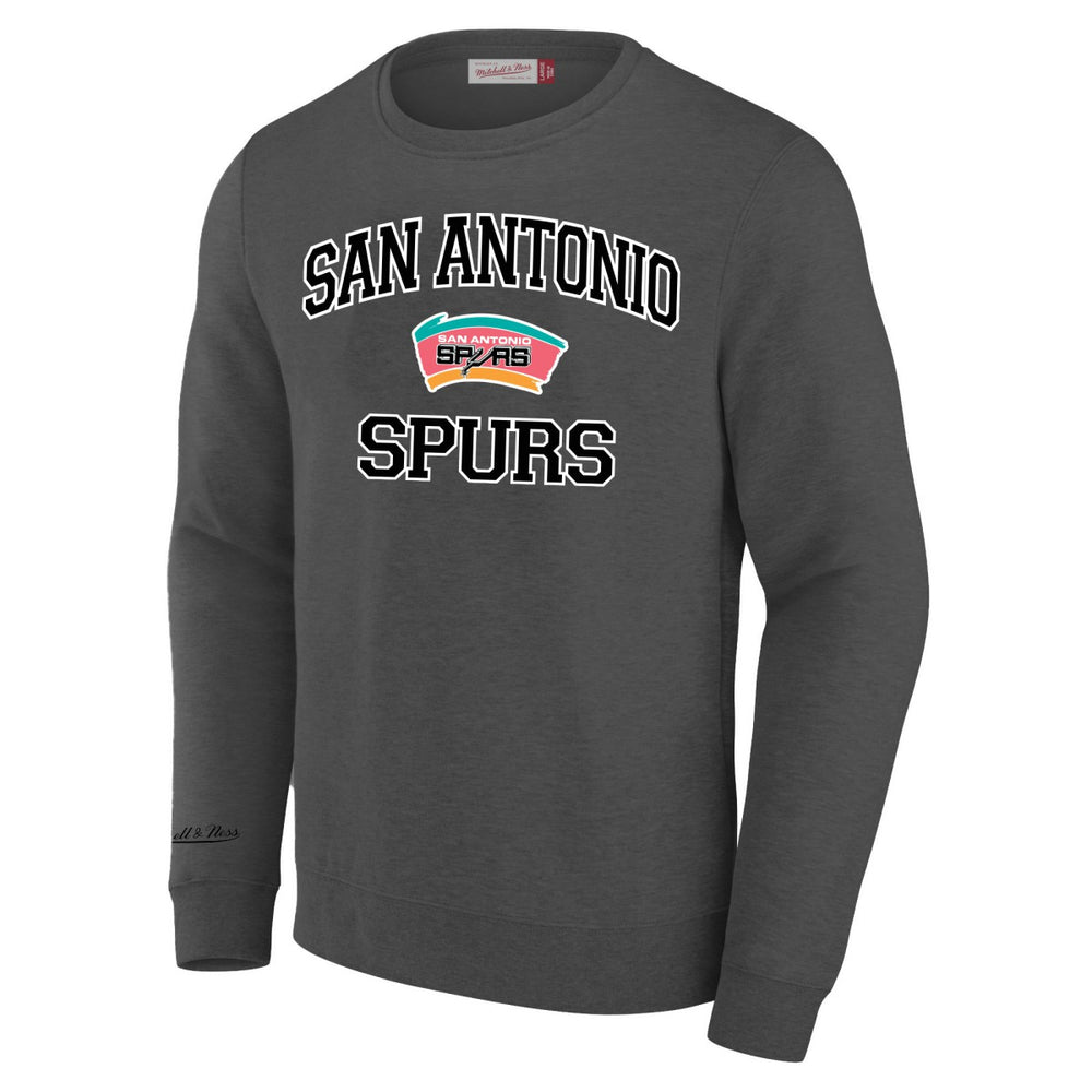 Mitchell & Ness - San Antonio Spurs Big & Tall Hardwood Classics Sweatshirt - Heather Gray