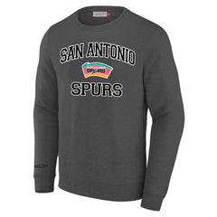 Mitchell & Ness - San Antonio Spurs Big & Tall Hardwood Classics Sweatshirt - Heather Gray