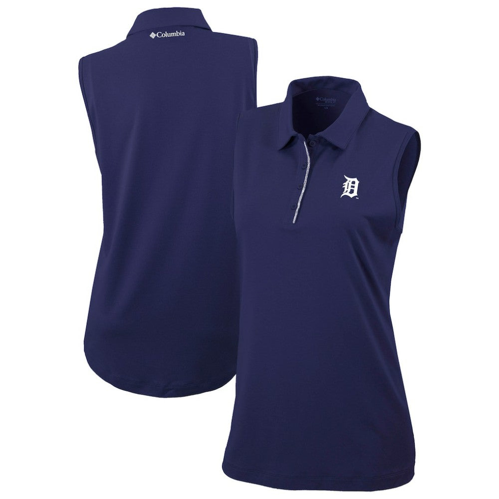 Detroit Tigers Columbia Women's Tend The Ball Sleeveless Polo Clearance
