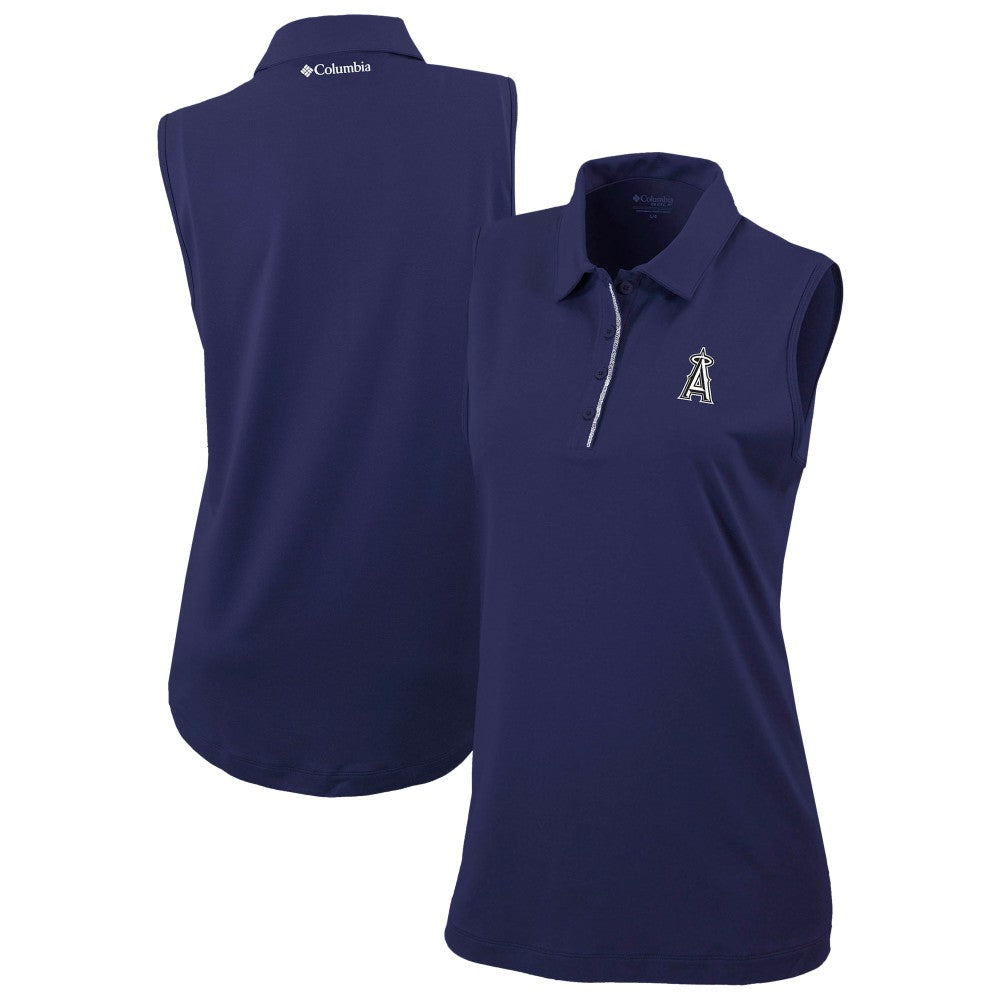 Los Angeles Angels Columbia Women's Tend The Ball Sleeveless Polo discount